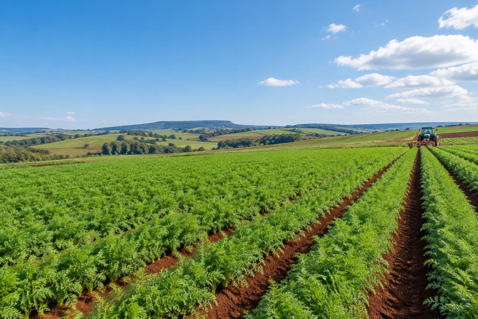 Plantação de cenoura no Alto Paranaíba
